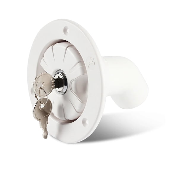 Inlet Filter Lockable  Water Inlet Filler Dustproof RV Parts Filler Neck RV Boat Camper Trailer White Caravan Accessories ,Lasting Durability