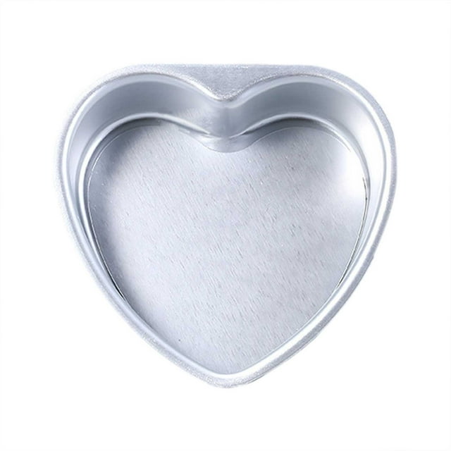 Heart-Shaped Aluminum Cake Pan - Non-Stick, Living Bottom & High Heat Transfer - Baking Tool for Chiffon/Cakes