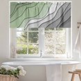 thumbnail image 4 of Sage Green Valances for Windows, 60 x 18in, and Grey Ombre Stripes Geometric Color Gradient Rod Pocket Kitchen Valance Curtain Light Filtering Window Treatments for Living Room Bedroom, 1 Panel, 4 of 7