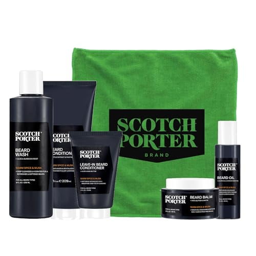 Scotch Porter Get Bearded Collection &acirc;&#128;&#147; Cleanse, Moisturize, Soothe & Style while Encouraging Growth for a Fuller/Healthier-Looking Beard &acirc;&#
