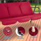 thumbnail image 5 of Columpio para patio exterior de 3 asientos con dosel ajustable, hamaca colgante con estructura resistente y tela transpirable, capacidad de 600 lbs, ideal para jardín, 5 of 8