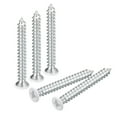 thumbnail image 1 of Unique Bargains ST4x35mm White Screws Self Tapping Screws, 50 Pack Flat Head Phillips Wood Screws for Woodworking, 1 of 4