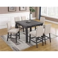 thumbnail image 4 of Best Master Hadley Solid Wood Counter Height Chair - Light Gray/Beige (Set of 2), 4 of 4