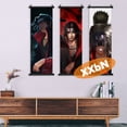 thumbnail image 5 of Cuadro colgante de Naruto, obra de arte de pared de anime, cuadro de desplazamiento, lienzo, figuras de dibujos animados, póster de Itachi Uchiha, última decoración del hogar para dormitorio y bar, 5 of 5