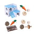 thumbnail image 4 of Hamster Chew Toys Wood Rodents Toys Small Animal Woven Carrot Small Pet Molar Toys Tooth Clean for Chinchillas, Parrot, Squirrel ,Small Rodents, 4 of 8