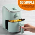 thumbnail image 5 of Tasty Freidora de aire personal, comidas más saludables en minutos, control de temperatura ajustable hasta 400 °F, diseño fácil de usar, canasta y bandeja antiadherentes fabricadas sin PFAS, PFOA, PFO, 5 of 5