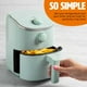 thumbnail image 5 of Tasty Freidora de aire personal, comidas más saludables en minutos, control de temperatura ajustable hasta 400 °F, diseño fácil de usar, canasta y bandeja antiadherentes fabricadas sin PFAS, PFOA, PFO, 5 of 5