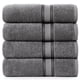 thumbnail image 1 of Juego de toallas de baño LANE LINEN Luxury, 100% algodón, paquete de 4, color gris, 1 of 9