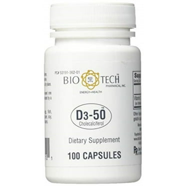 Nivagen Pharmaceuticals Vitamin D3 50 000 Iu 100 Ea Pack Of 2 Walmart Com