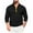 01 Black, variant on Fewfanhot Long Sleeve Shirts for Men Quarter Zip Pullover Sweater Lightweight Mock Neck Slim Fit Pullover Knit Casual Sweaters