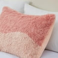 thumbnail image 4 of Gracie Mills Serenity Ombre Shaggy Faux Duvet Cover Set Twin XL Blush GRACE-15796, 4 of 5