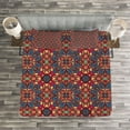 thumbnail image 3 of Ambesonne Vintage Quilted Bedspread Set 3 Pcs, Colorful Inspired, King Size, Multicolor, 3 of 3