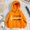 Orange, variant on Trendy Girls Hoodie Casual Pullover Sports Sweatshirt for Active Comfortable Lightweight Design for Everyday Wear