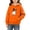 Orange, variant on DJDLJWCJ Big Girls Halloween Hoodie Loose Fit Long Sleeve Pullover Stretch Soft Casual Tops Black Size 7
