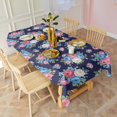 thumbnail image 3 of Pioneer Flower Floral Print Pattern Rectangle Tablecloth 60"x102", Waterproof Polyester Table Cloth, Wipeable Spillproof for Dining Camping Indoor Outdoor, 3 of 6