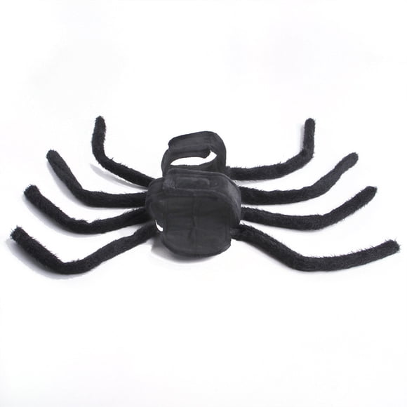 Xihbxyly Disfraz de Araña para Mascota, Temática de Halloween para Gatos y Cachorros, Cómodo Diseño de Velcro, Fácil de Poner, Perfecto para Fiestas, Varias Tallas Disponibles, Color Negro, Talla S