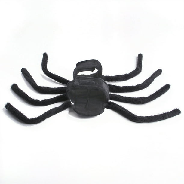Xihbxyly Disfraz de Araña para Mascota, Temática de Halloween para Gatos y Cachorros, Cómodo Diseño de Velcro, Fácil de Poner, Perfecto para Fiestas, Varias Tallas Disponibles, Color Negro, Talla S