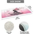 thumbnail image 3 of Coolnut Butterfly Girl Bath Mat, Dry Quickly Non Slip Absorbent Bath Rug, Soft Living Room Bedroom Home Floor Mats, Bath Mats for Bathroom, Tub and Shower 20" x 39" Home Decor, 3 of 7