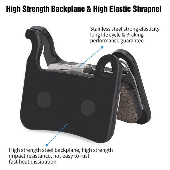 4 Pairs Bike Brake Pads for SHIMANO XTR M975 M966, SAINT M800, SLX M665, BR-S501