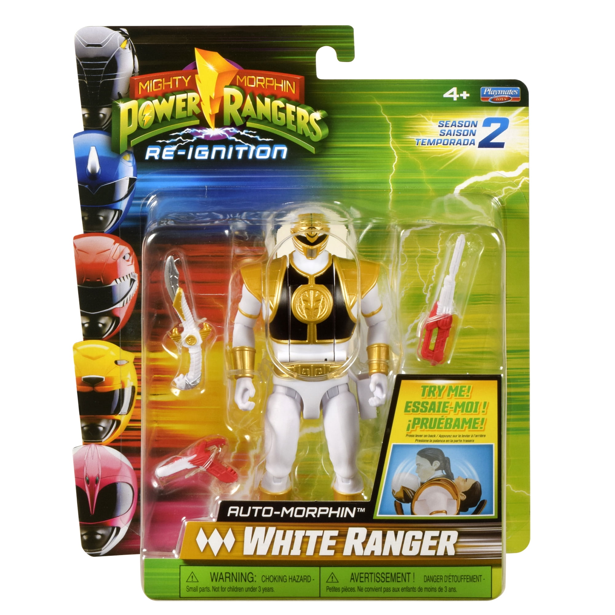 Mighty Morphin Power Rangers: Re-Ignition - Auto-Morphin White Ranger Action Figure by Playmates Toys