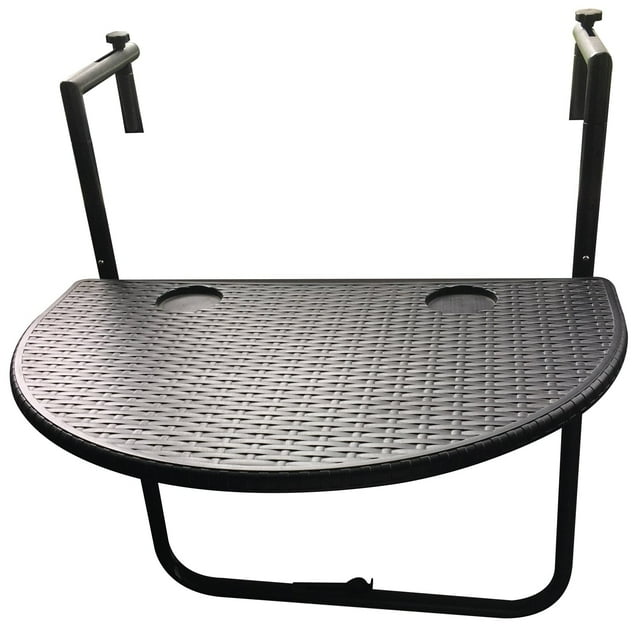 F. Corriveau International - Folding Table 27'' x 32'', For Indoor or Outdoor Use, Black