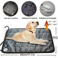 thumbnail image 5 of Hinzonek Pet Heating Pad, Heated Cat Dog Bed Mat, Electric Warming Pad Heating Blanket for Cats Dogs Puppies Indoor 17.7inch, with Anti- Steel Cord, Dual Temperature Dual Control, 5 of 8