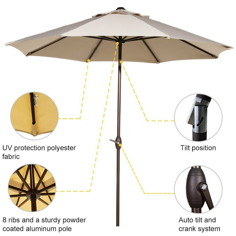 blue 6 patio umbrella Clihome 6-ft Aluminum Blue No-tilt Market Patio Umbrella in the Patio  Umbrellas department at Lowes.com
