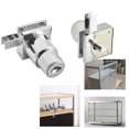 thumbnail image 2 of Lefu Cabinet Display Showcase Glass Door Lock With Keys Sliding Door Lock Silver, 2 of 8
