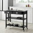 thumbnail image 4 of Crosley Chloe Stainless Steel Top Kitchen Cart in Black, 4 of 14