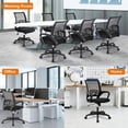thumbnail image 2 of XF XINFENG Ergonomic Office Chair, Breathable Mesh, High Elasticity Sponge, Adjustable Backrest, Computer Chair with Armrests and Rollers, Black, 2 of 7