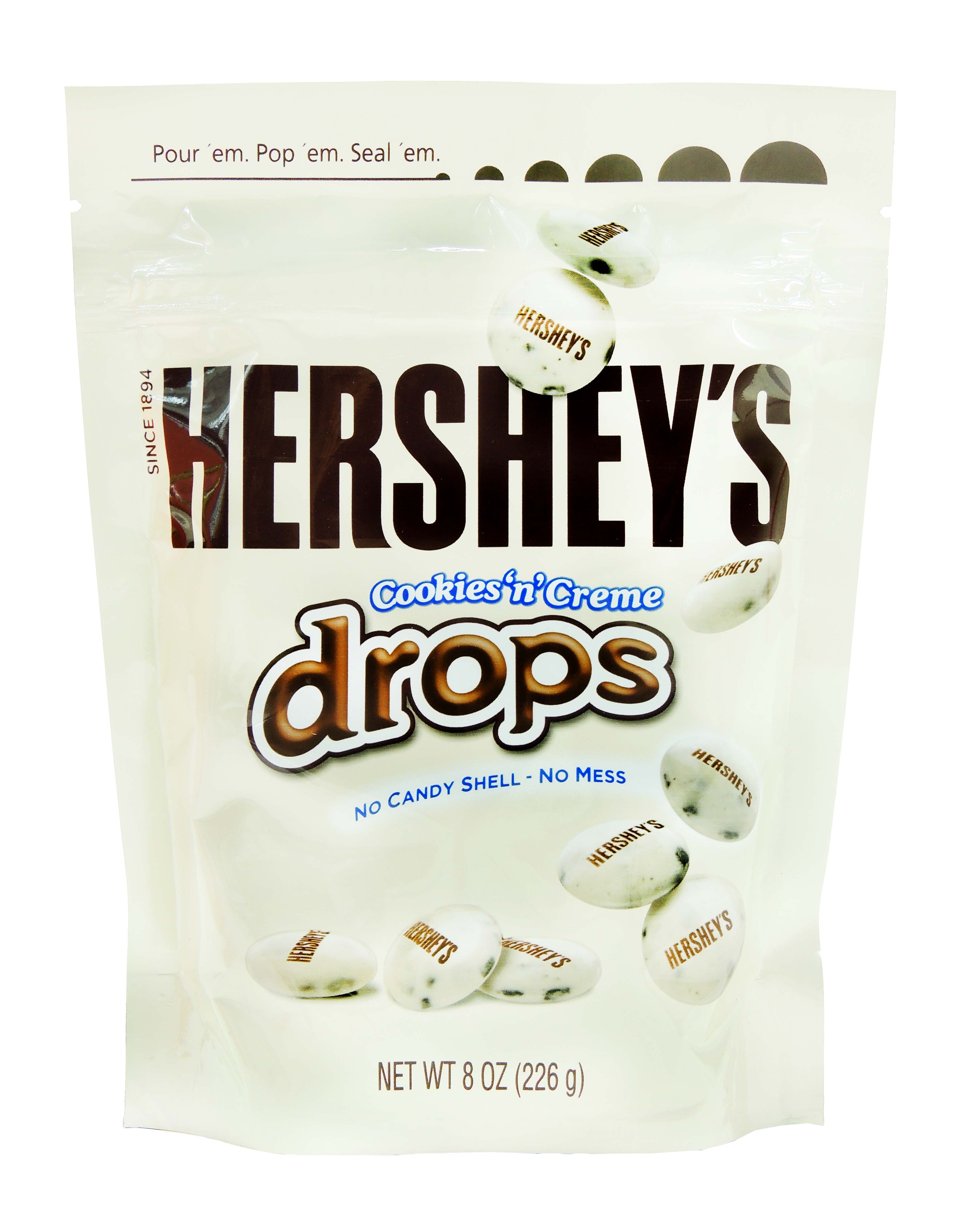 Hershey Pouch Cookie N Crm Drop 8Oz 1 count only