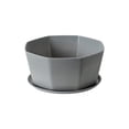 thumbnail image 2 of Large Resin Planter Pot with Drainage Tray for Indoor and Outdoor Plants - 8 Inch Ceramic Look Flower Pot for Succulents, Pothos, and Herbs, 2 of 4