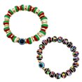 thumbnail image 1 of Cuentas de mal de ojo, pulseras navideñas para protección y bendición., 1 of 5