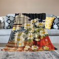 thumbnail image 2 of BCIIG Daisies Warm Lightweight Blanket Soft Fleece Throw Blanket Living Rooms Sofa Decor Cow Gifts All Seasons 3 Sizes 40x50in, 2 of 6