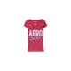 thumbnail image 1 of Camiseta gráfica Aeropostale para mujer con letras en bloque Rosa Extragrande, 1 of 1