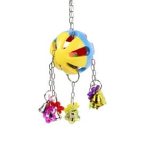 Pet Chewing Toy Parrot Toy Toy Cage Colorful Bell Ball Toy With Bell Parrot Bird Cage Accessories
