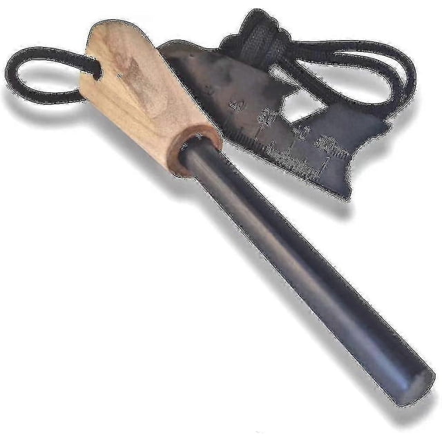 Best,fire Starter Thick Bushcraft Fire Steel With Handcrafted 20,000 Strikes Traditional Ferro Rod
