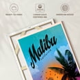 thumbnail image 6 of Elephant Stock Malibu California Wall Art - Vertical Canvas Wall Art - Living Room Wall Decor - Places Canvas - Blue And Orange Decor - 30" x 45", 6 of 8