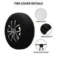 thumbnail image 4 of Bingfone Watercolor Bright Sunflowers Spare Tire Cover Weatherproof Universal Wheel Protectors For Rv Camper Travel Trailer Suv Truck 14 Inch, 4 of 9