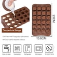 thumbnail image 3 of Moldes de silicona, moldes para chocolate, silicona antiadherente de calidad alimentaria para hornear, moldes para mantequilla con diferentes formas., 3 of 6