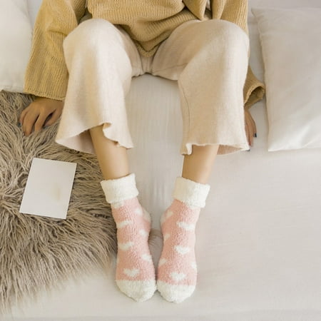 

GXSR Womens Fuzzy Slipper Socks Animal Soft Warm Cute Microfiber Cozy Fluffy Winter Christmas Socks