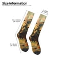 thumbnail image 2 of Fotbe Realistic Style Forest Dinosaur Calcetas Divertidas Estampadas para Hombre y Mujer, Calcetas de Algodón hasta la Rodilla para Caminar, Correr, Enfermería y Embarazo, 2 of 6
