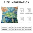 thumbnail image 5 of JEUXUS  Coastal Throw Pillow Covers Ocean Outdoor Beach Pillows Cover Summer Theme Sea Turtle Seahorse Sea Fish Sea Crab Decor Square Pillowcase for Patio Couch Sofa, 5 of 5