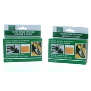 Shoe Shine Sponge Lot of 2 Polish Color Shine Leather Vinyl Plastic