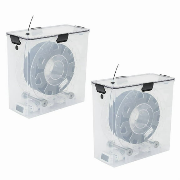 2Pcs 3D Printer Filament Dryer Box Airtight and Moisture- Real-Time Monitoring for PLA ABS Filaments