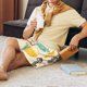 thumbnail image 5 of Balery Vintage Cup Pantalones cortos de pijama de punto de algodón para hombre con cinturilla y bolsillos-3X-Large, 5 of 6