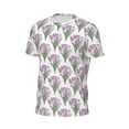 thumbnail image 6 of Wukai Tulips Flowers Print Men's Short-Sleeved Mesh T-Shirt,Quick-Dry Short Sleeve Workout T-Shirt-X-Small, 6 of 8