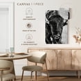 thumbnail image 4 of Elephant Stock Buffalo Portrait Wall Art - Vertical Canvas Wall Art - Living Room Wall Decor - Animal Canvas - White And Gray Decor By Phburchett - 16" x 24", 4 of 4