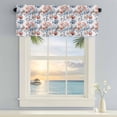 thumbnail image 3 of Window Valance for Kitchen,Sea Fish Ocean Coral Rod Pocket Curtain Valances Short Curtains Drapes Panel,Summer Coastal Shell Conch Window Treatment Topper for Living Room Bathroom Bedroom Home Decor, 3 of 9