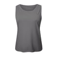 thumbnail image 5 of Sngxgn Women's Cotton Short Sleeve Crop Top – Cropped Casual Crew Neck T-Shirts(Grey,XXL), 5 of 6